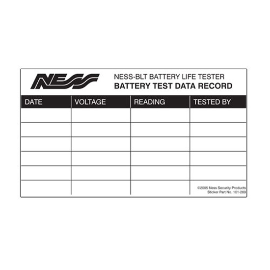 Picture of BATTERY LIFE TESTER SPARE LABELS