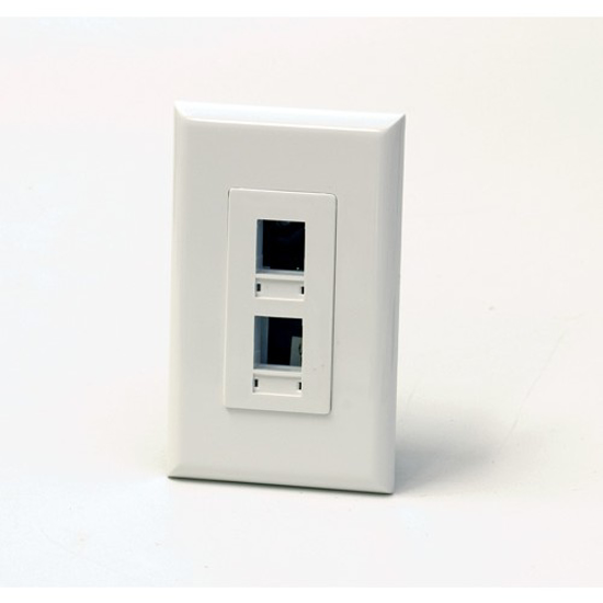 Picture of 2-JACK WALL PLATE WHITE