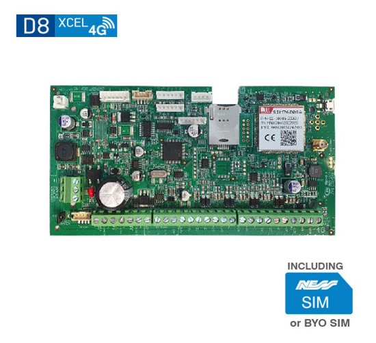 Picture of D8XCEL4G Spare PCB with Ness SIM, not locked