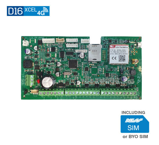 Picture of D16XCEL4G Spare PCB with Ness SIM, not locked