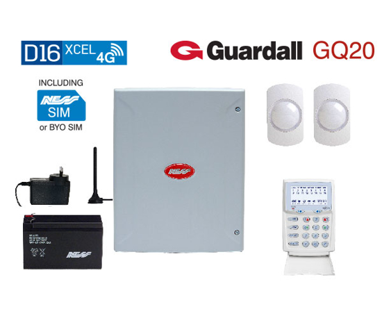 Picture of D16XCEL 4G KPX+ KP & GUARDALL GQ20 QUAD PIR KIT