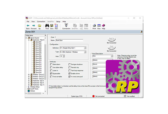 Picture of ElkRP M1 Programming software